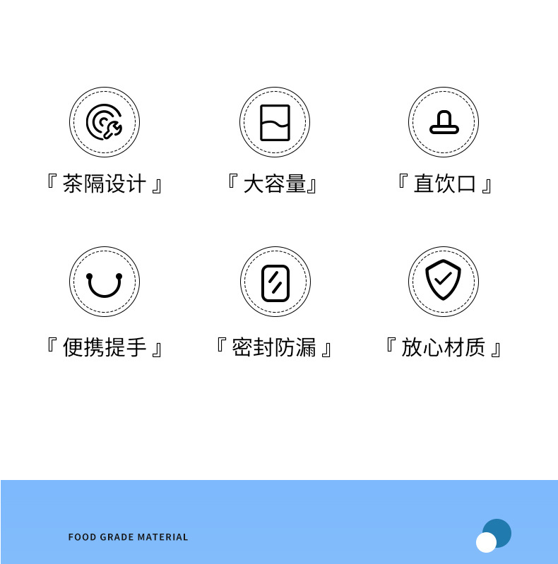 超大容量塑料水杯男便携户外运动健身水壶水瓶大号太空杯子 3000m详情3