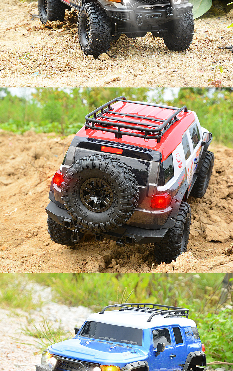 Huangbo full-scale 1:10 remote control four-wheel drive off-road racing car rc remote control car climbing jeep large model toy pic 5