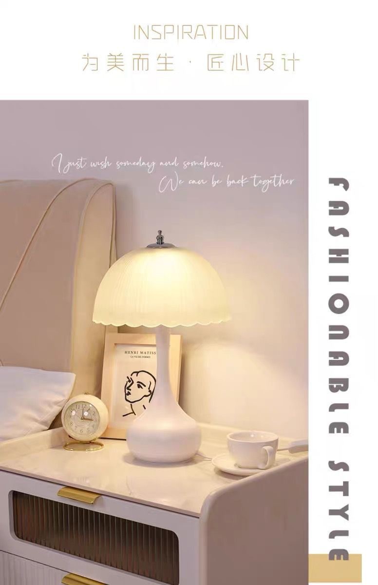 American retro table lamp, bedroom bedside lamp, light luxury and high-end feel, 2024 new wedding night light, French touch lamp pic 15