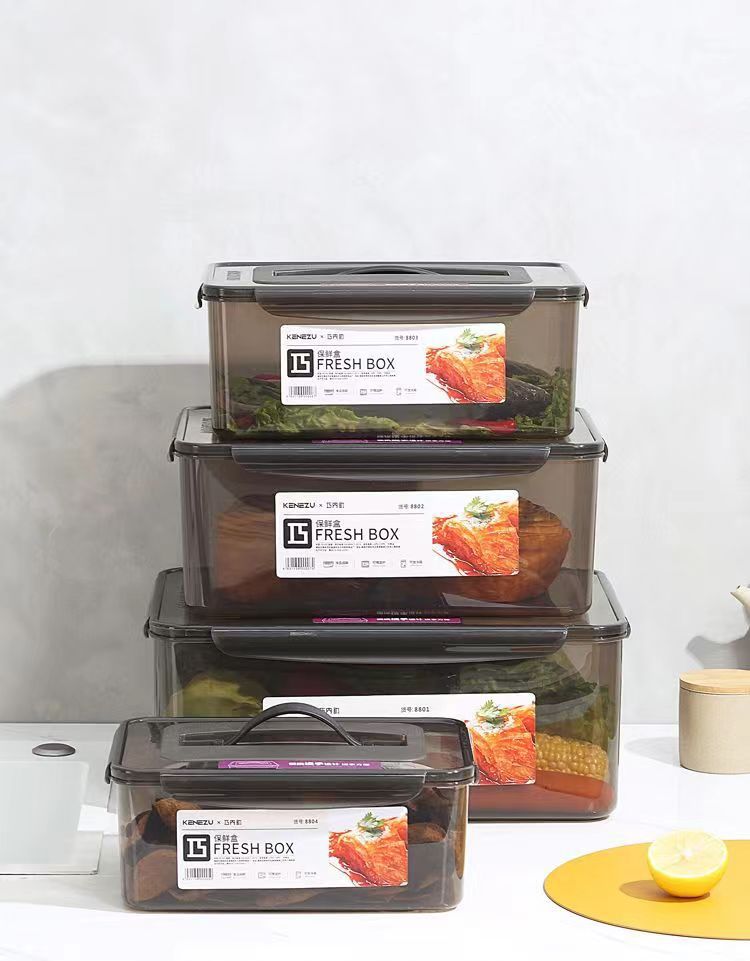 保鲜盒食品级密封箱盒饭盒长方形冰箱食物收纳盒商用泡菜塑料盒详情23