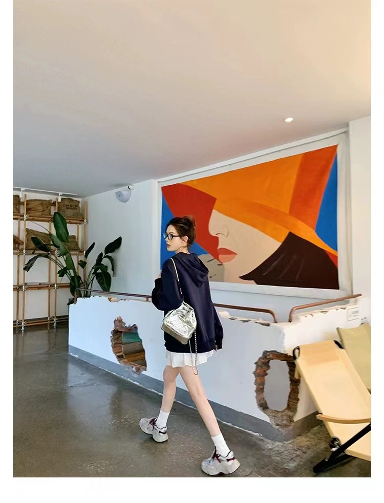 葡萄妈同款 画报女孩 时髦双鞋带网面拼接厚底增高老爹鞋女真皮详情28