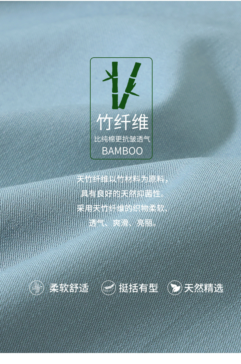 竹纤维男士长袖衬衫职业装上班族单位银行工作服修身透气免烫款详情10
