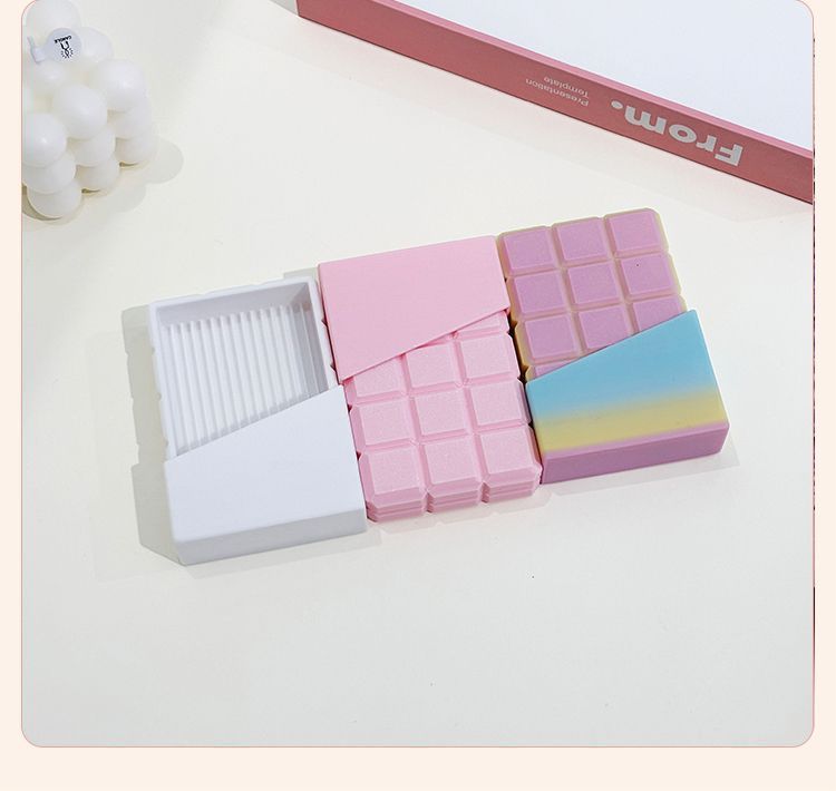 Best-selling 3d printed bean spatula chocolate bean building tool, cute and adorable cube bean building tool pic 9