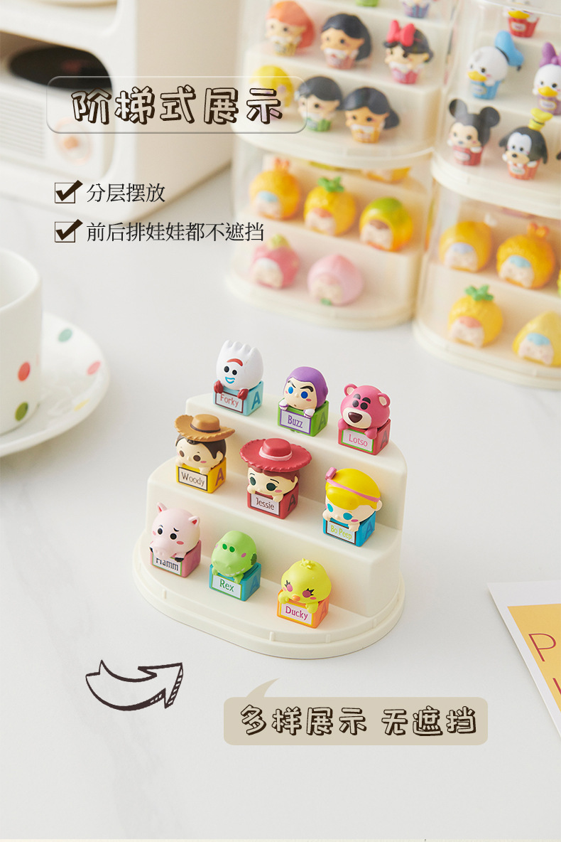 The display box, the cute grain blind box, can be stacked with dust-proof dolls, the Lego display stand, and the transparent bubble Matte figurine storage box pic 3