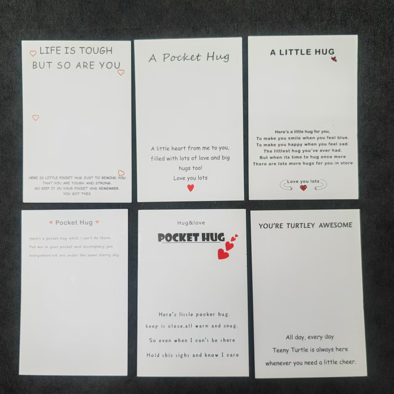 新品厂家口袋卡片外贸英文字母-友谊情侣祝卡纸饰品包装-卡片批发详情4