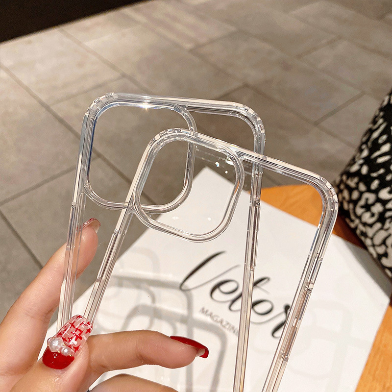 适用iPhone15亚克力内防摔透明17手机壳苹果16大孔XR防摔壳14批发详情8