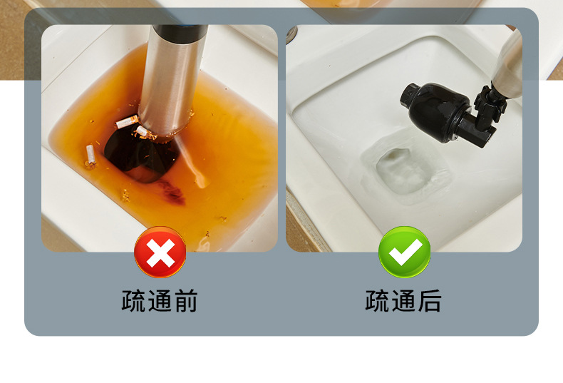 一炮通卫生间疏通神器马桶下水道疏通神器厨房厕所堵塞万能工具包详情21