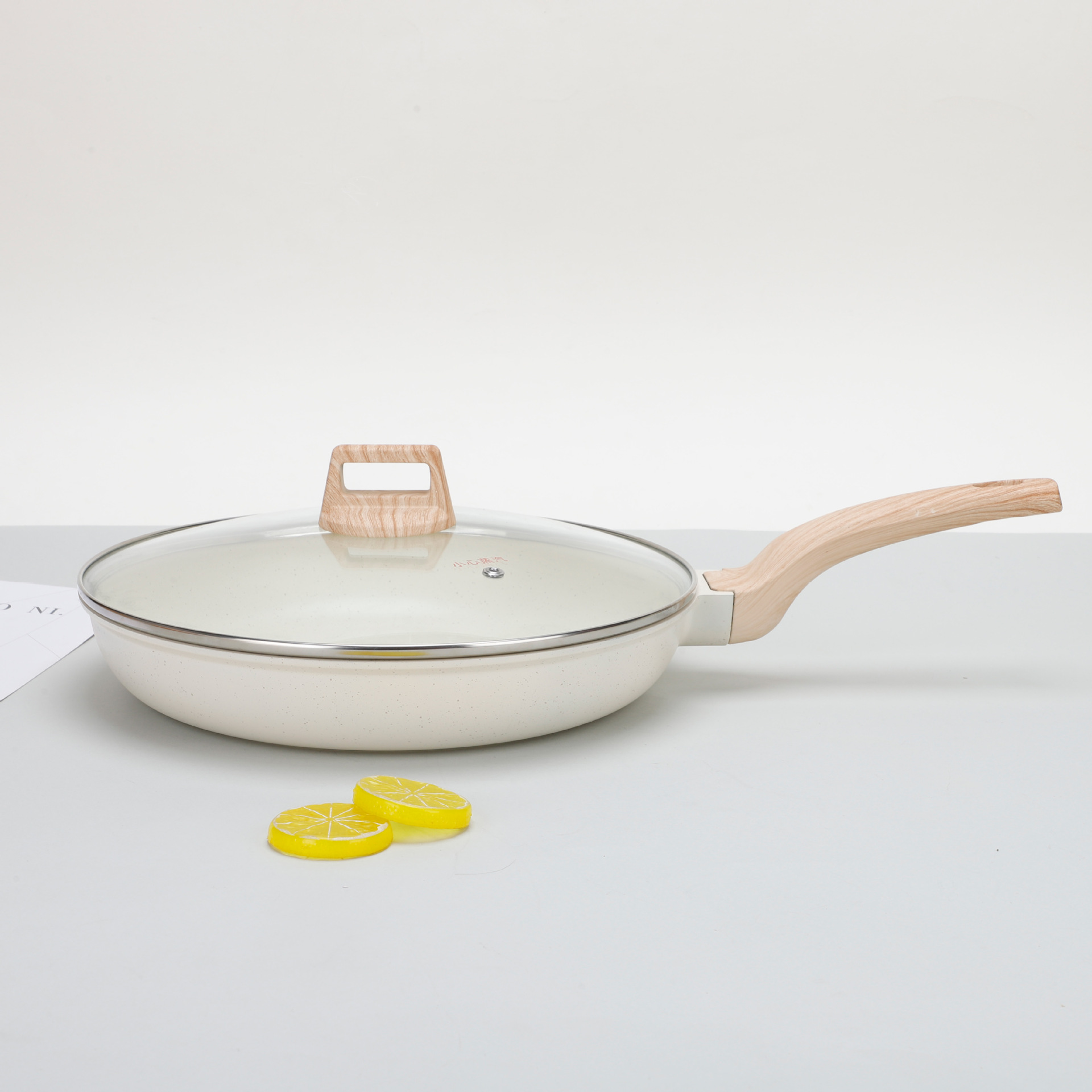Frying pan set, tourmaline non-stick set, granite cookware, non-stick five-piece set, wok, soup pot, small milk pot pic 7