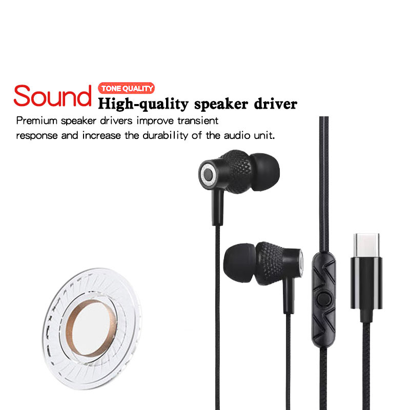 索歌电子新品数字头Type-c耳机入耳式线控带麦适用苹果华为小米手机详情7