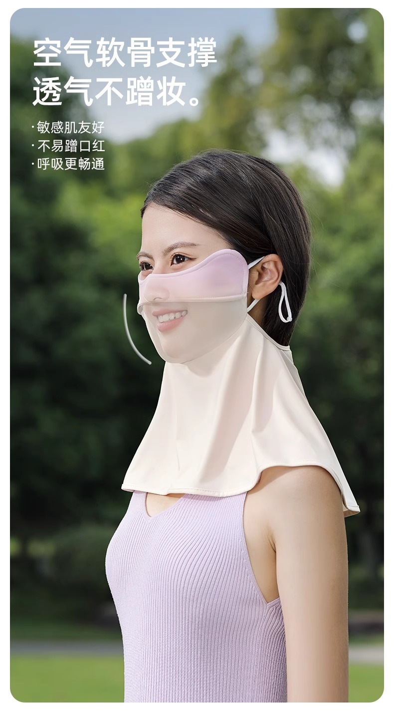 夏季3d立体防晒口罩女冰丝透气全脸护眼角遮阳面罩男脸罩防紫外线详情5