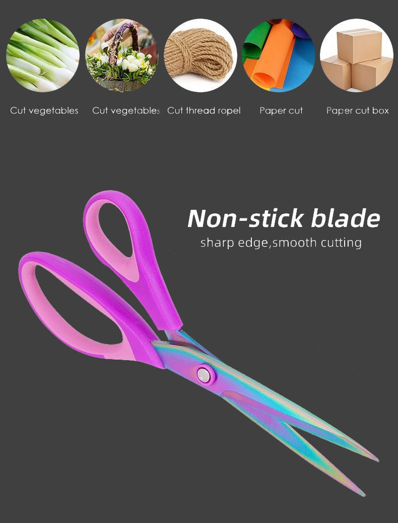 不锈钢家用小手工缝纫专用服装剪pu皮革直头工艺剪刀办公剪刀折叠详情11