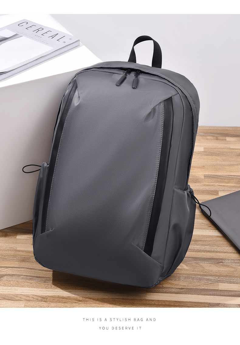 休闲男士双肩背包时尚简约防泼水大容量电脑背包商务旅行学生背包详情23