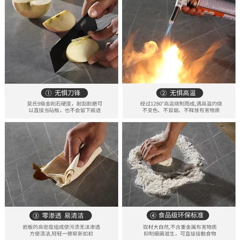 Food cart, trolley, three-story mobile trolley for restaurants and hotels, dining cart, household kitchen storage rack, seasoning rack pic 2