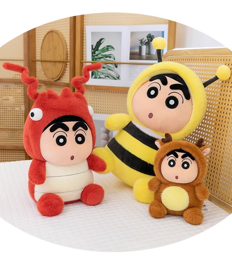 Authentic Crayon Shin-chan plush toy, maid Shin-chan doll, funny lullaby doll, pillow doll, birthday gift pic 15