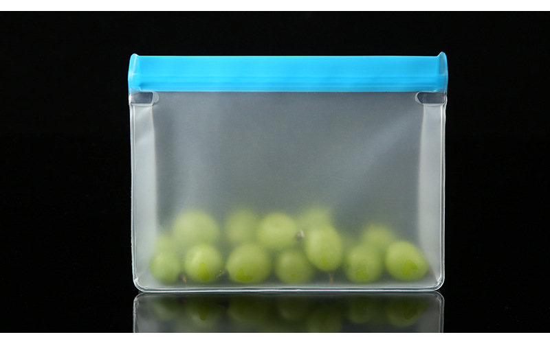 Three-dimensional PEVA food preservation bags, semi-transparent fruit refrigerator refrigeration preservation bags, snack storage sealed bags pic 12