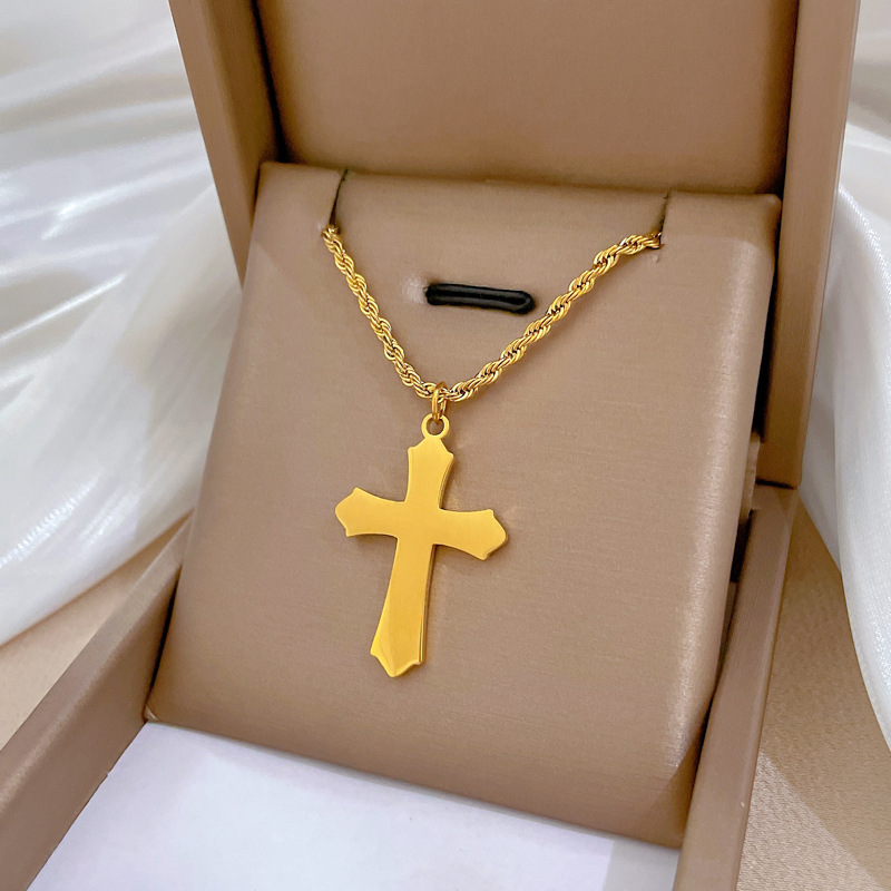 【通体钛钢】炉内真金电镀保色好冷淡项链女ins网红锁骨链配饰品详情35