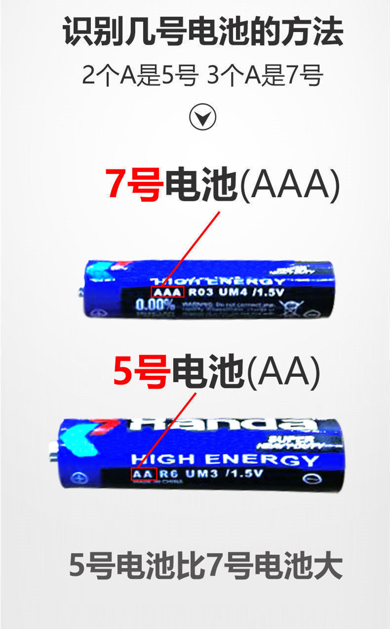 5号7号电池1.5V七号碳性aaa遥控器电子秤挂图玩具干电池厂家批发详情8