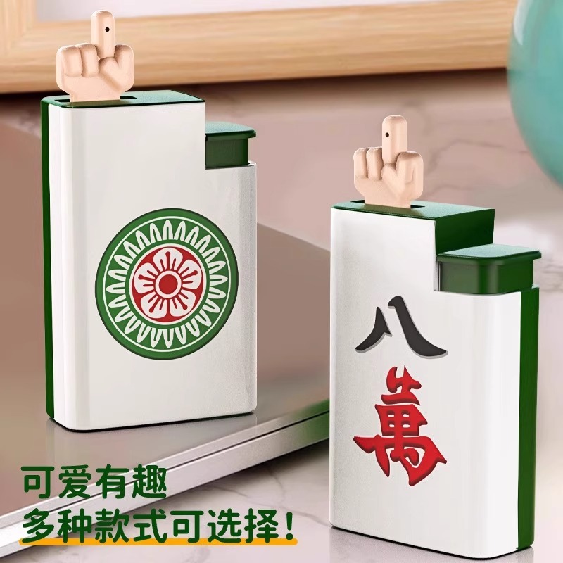 Creative and funny mahjong lighters, water guns, water play toys, red water dispensers, stress-relieving pranks, gifts for boys and girls pic 4