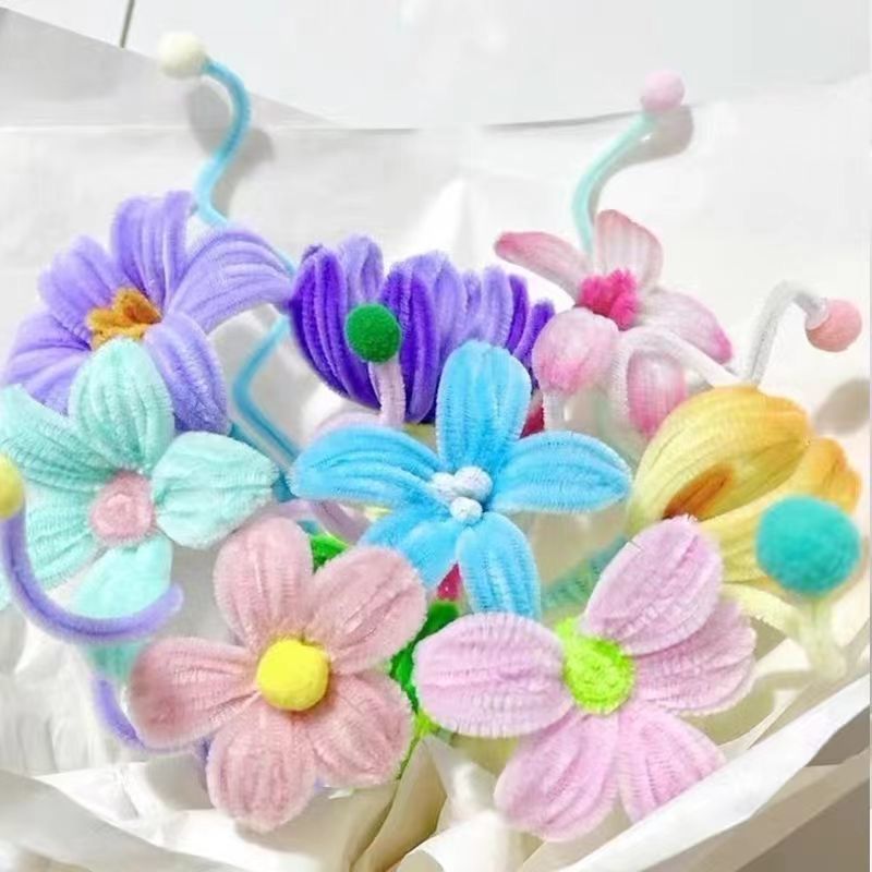 马卡龙色加密【扭扭棒超密扭扭棒花束加密幼儿园diy益智玩具毛条详情14