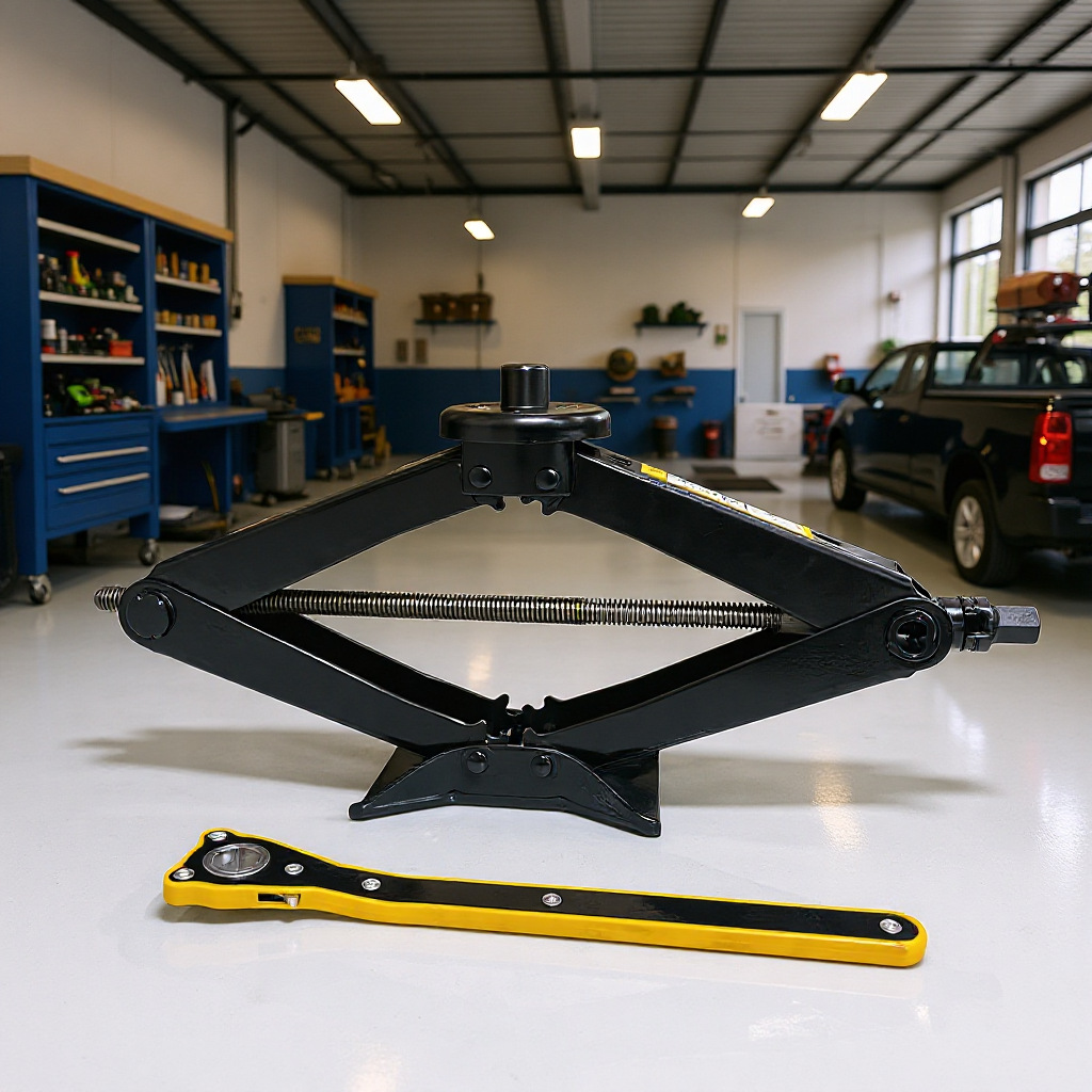 The new YILUN brand Tesla car scissor jack, a universal and labor-saving jack, is suitable for all family car models pic 7