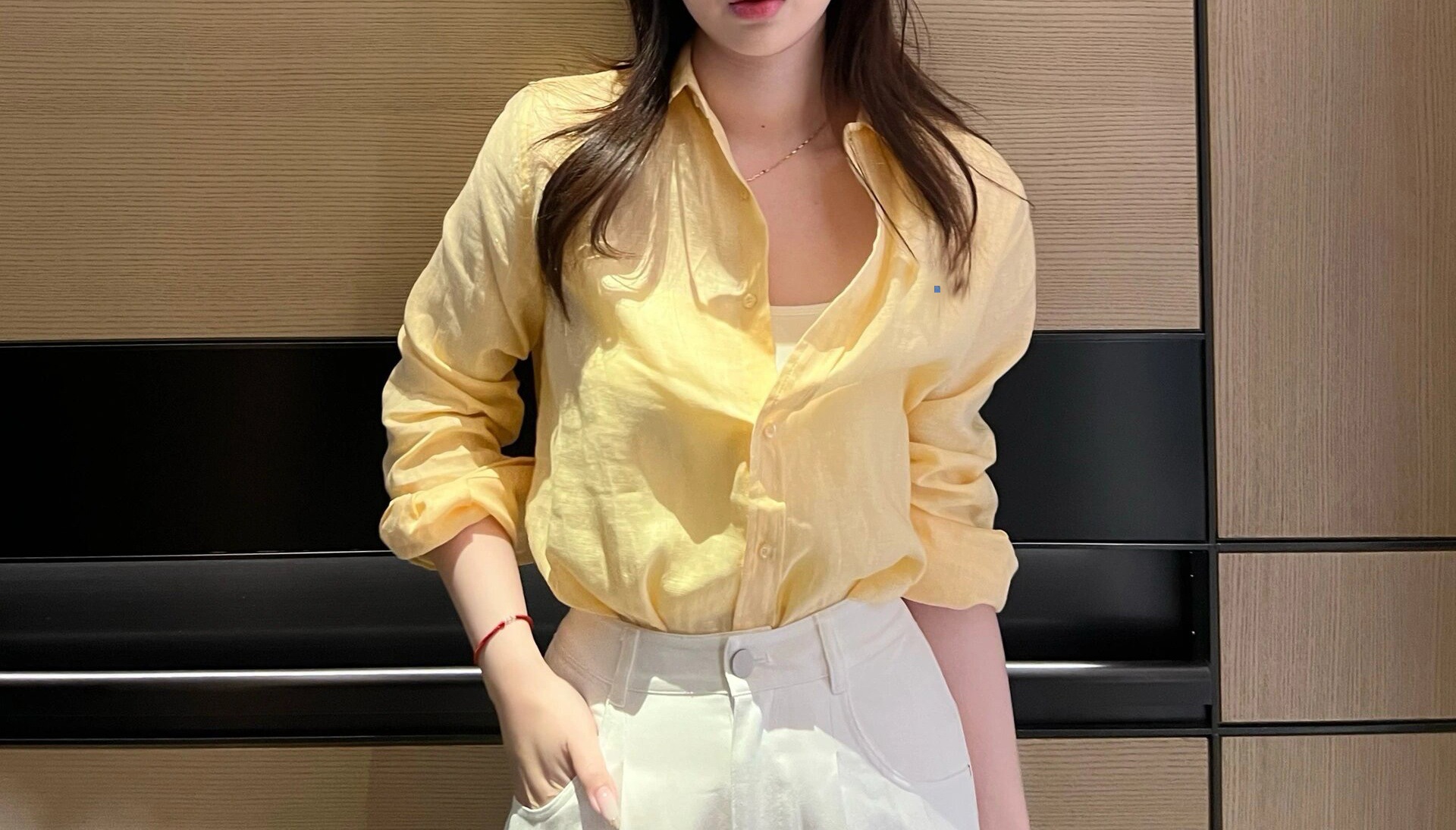 亚麻衬衫薄款小马标刺绣美式复古经典衬衣长袖POLO领防晒女上衣详情12