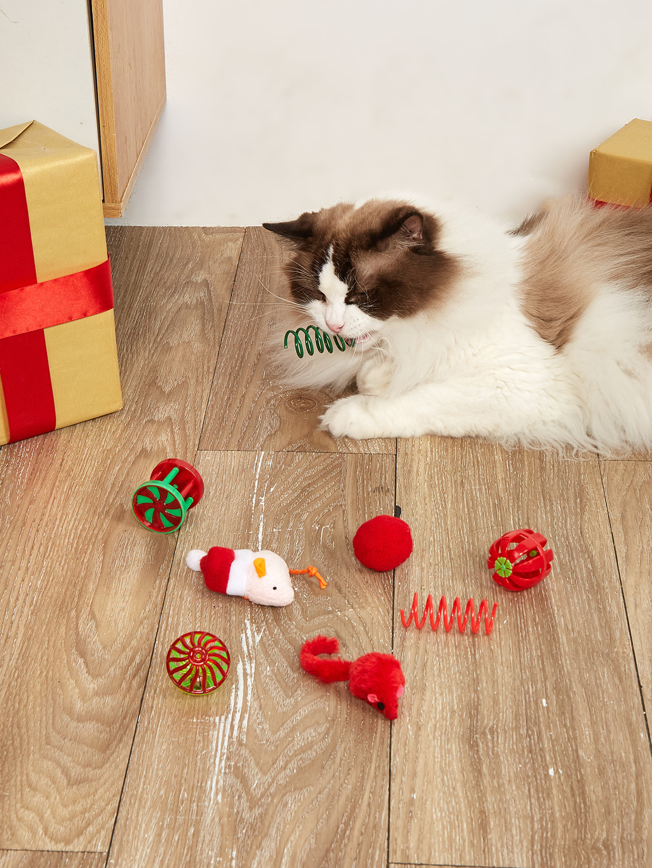 新品圣诞宠物玩具高性价比猫玩具套装跨境热销猫咪自嗨解闷玩具详情21