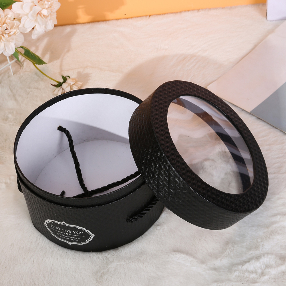 套装抱抱桶批发 鲜花礼品盒七夕花盒插花桶 教师节花束桶圆形福桶详情9