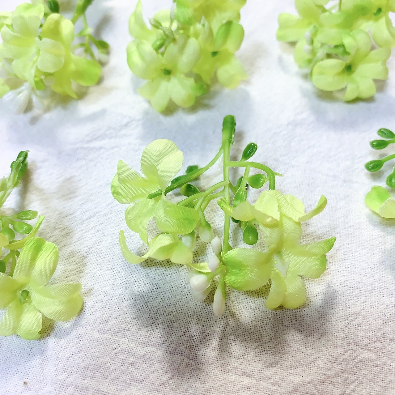 九里香仿真花桂花花头园林造景DIY丁香花绢布头饰配件厂家直供办公文化仿真枝叶树详情10