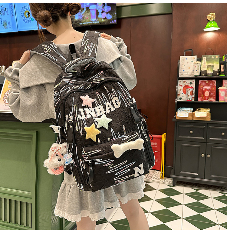 High appearance level schoolbag for junior high school girls, cute and lightweight backpack for primary school students, and large-capacity backpack for senior high school students pic 28