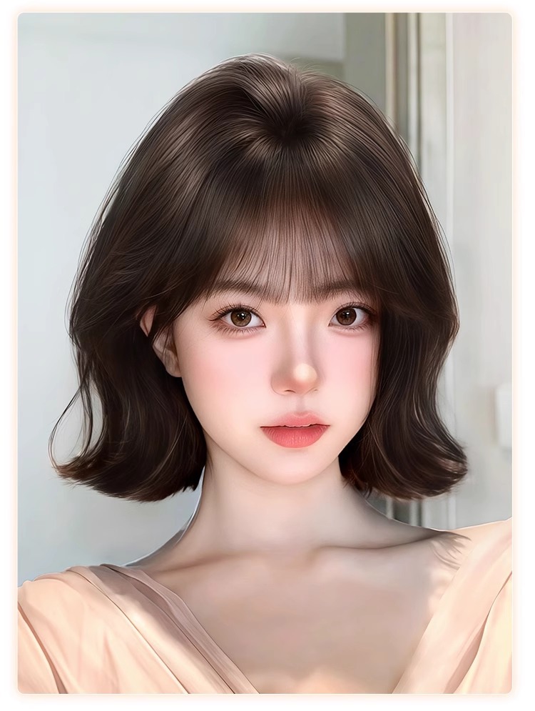 【Wendy短发】假发女隐形无痕仿真发新款韩系减龄短卷发全头套详情8