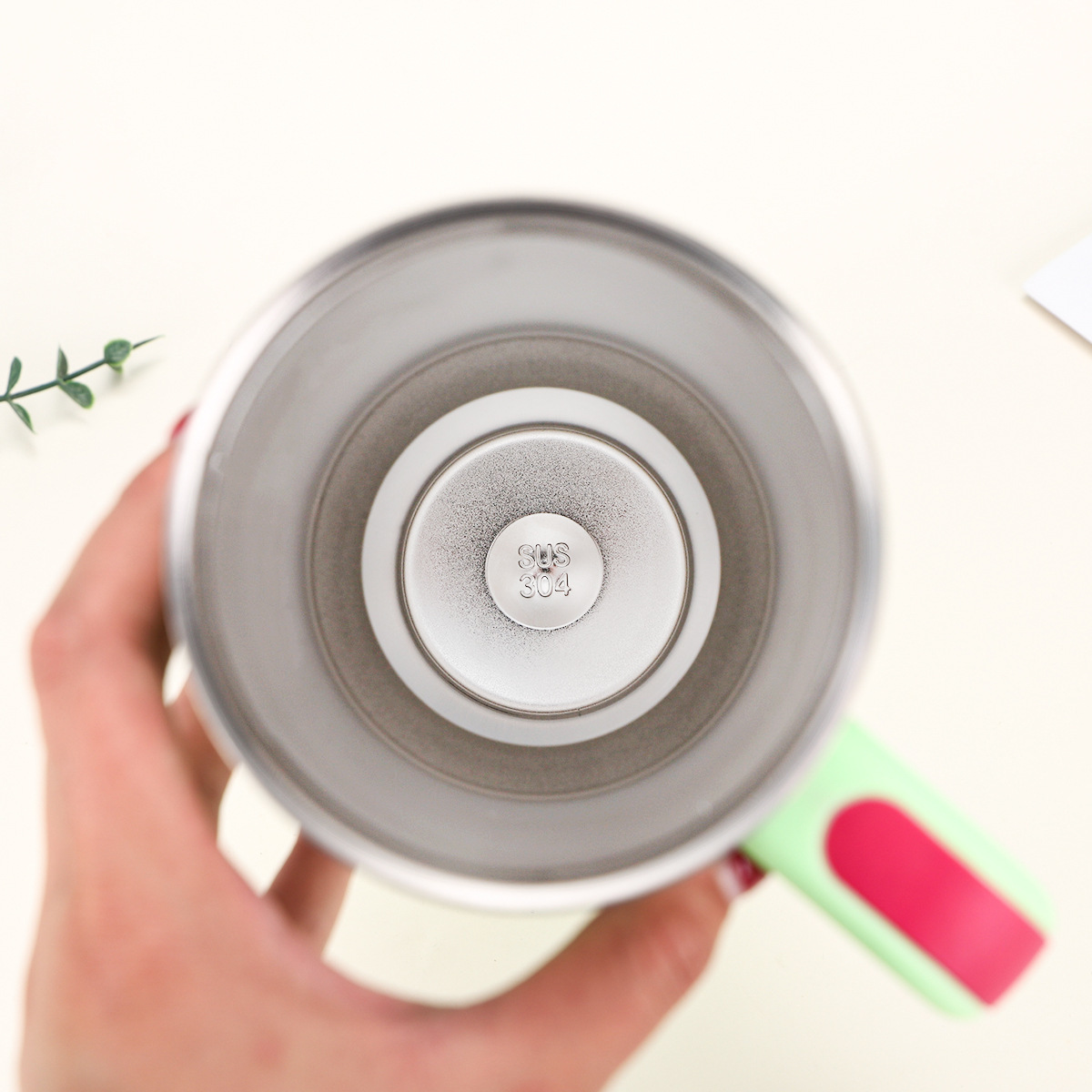 跨境热销纯色304不锈钢保温杯便携保冷时尚汽车杯户外简约吸管杯详情17