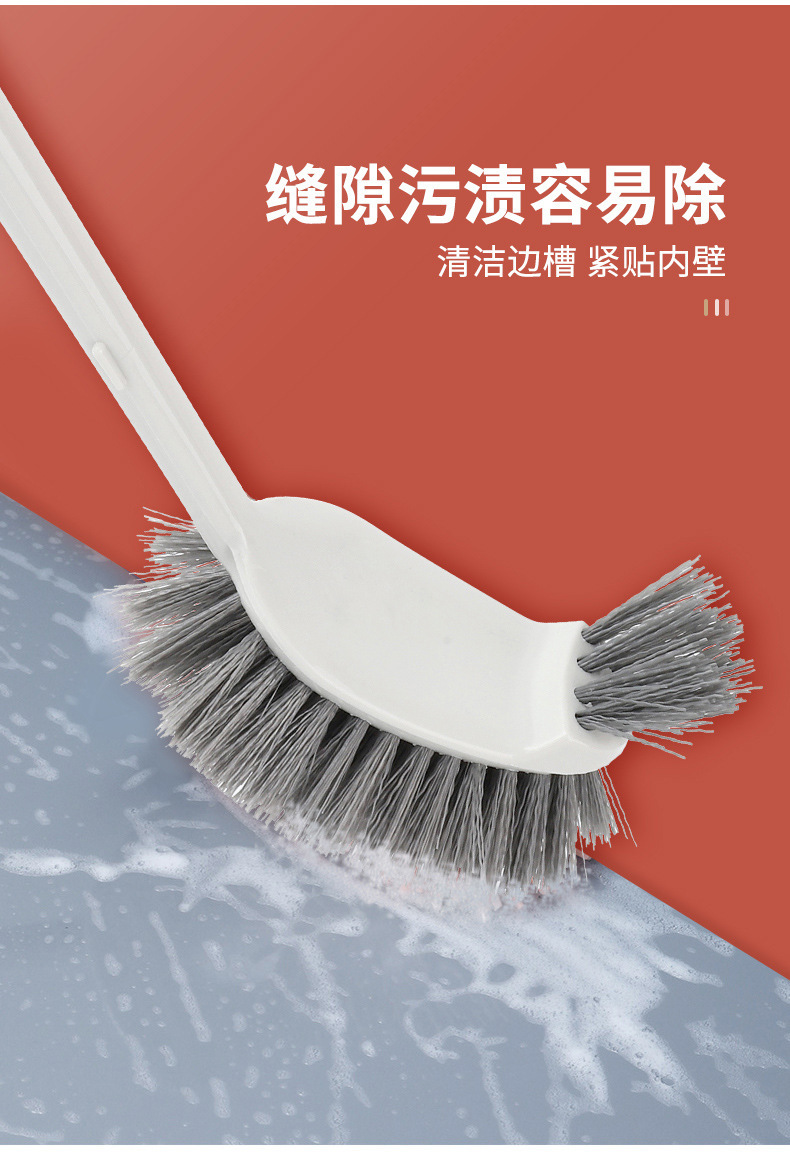 卫生间清洁刷洗厕所蹲坑刷子洁厕刷马桶刷多用刷加液设计长柄清洁详情5