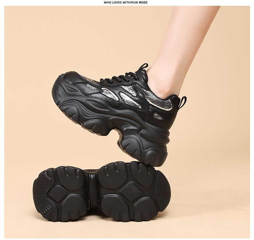 Insole height-increasing dad shoes for women, Spring 2026 new style comfortable and versatile casual shoes for women, thick-soled sports shoes for women pic 7