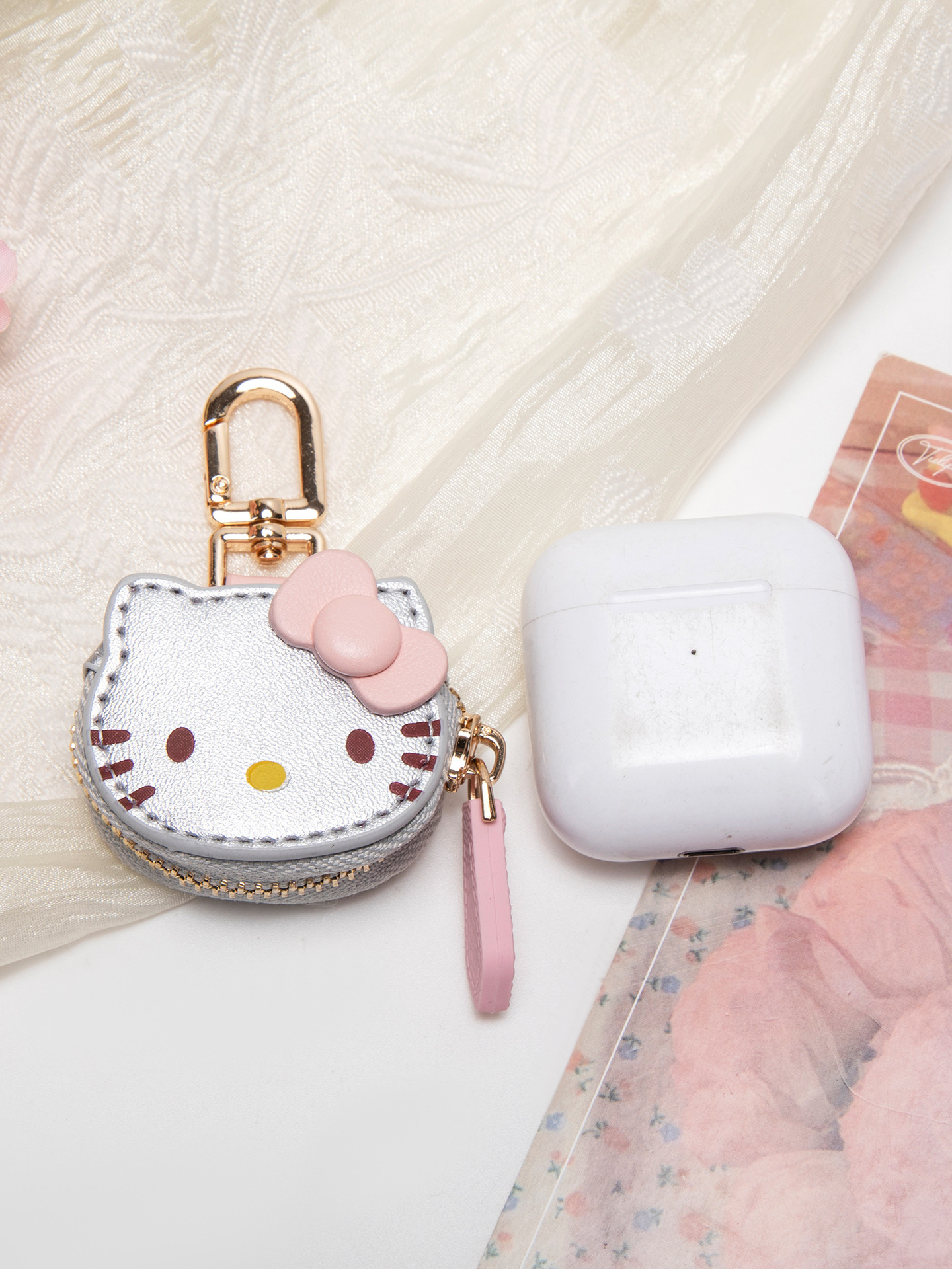 En stock lindo dibujos animados KT gato colgante alto nivel de apariencia hello kitty bolsa colgante llavero chica mejor amiga regalo pic 27