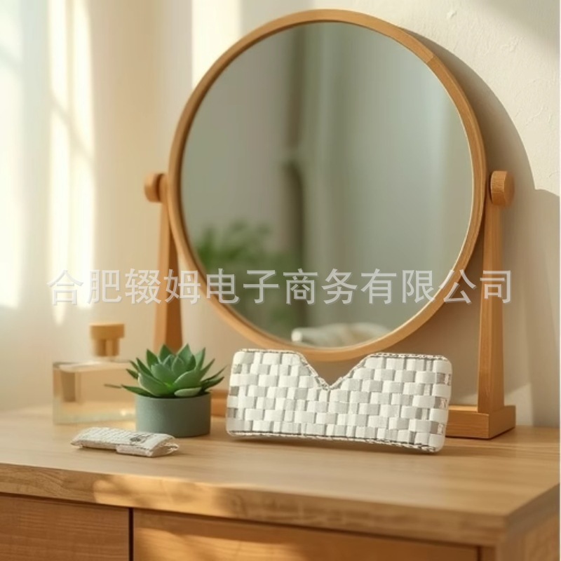 玉石美容工具编织玉石岫玉眼帘手编玉石面罩眼罩清凉舒适眼部专用详情22