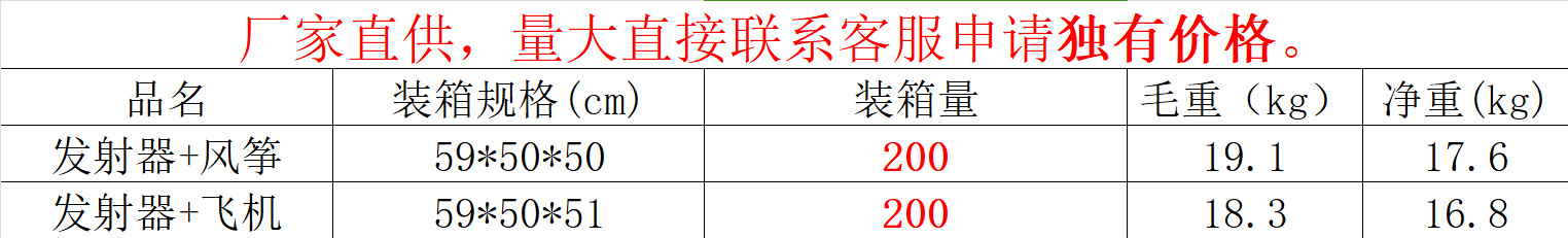 网红弹射风筝儿童弹力小风筝泡沫弹射发光飞机枪户外地摊批发玩具详情2