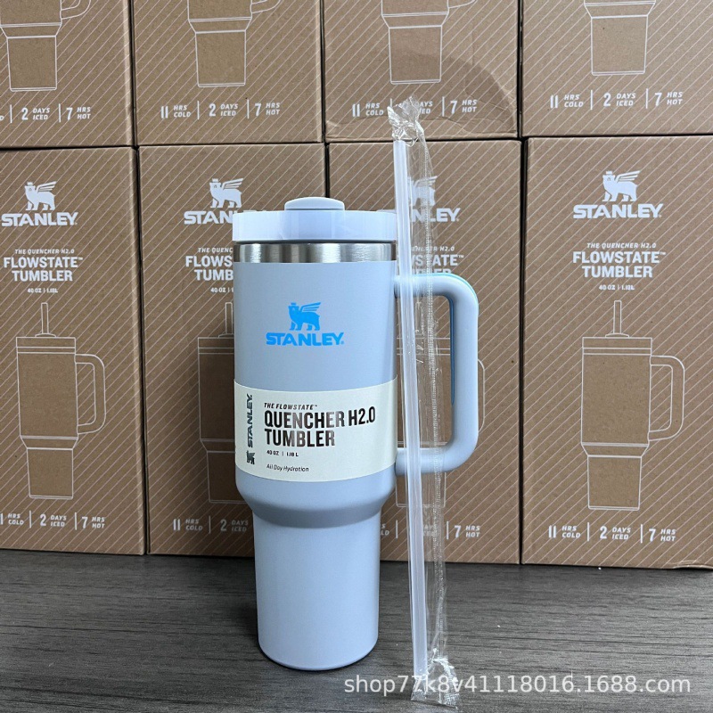 跨境亚马逊时尚吸管杯304不锈钢保温杯大容量带手柄便捷车载水杯详情13
