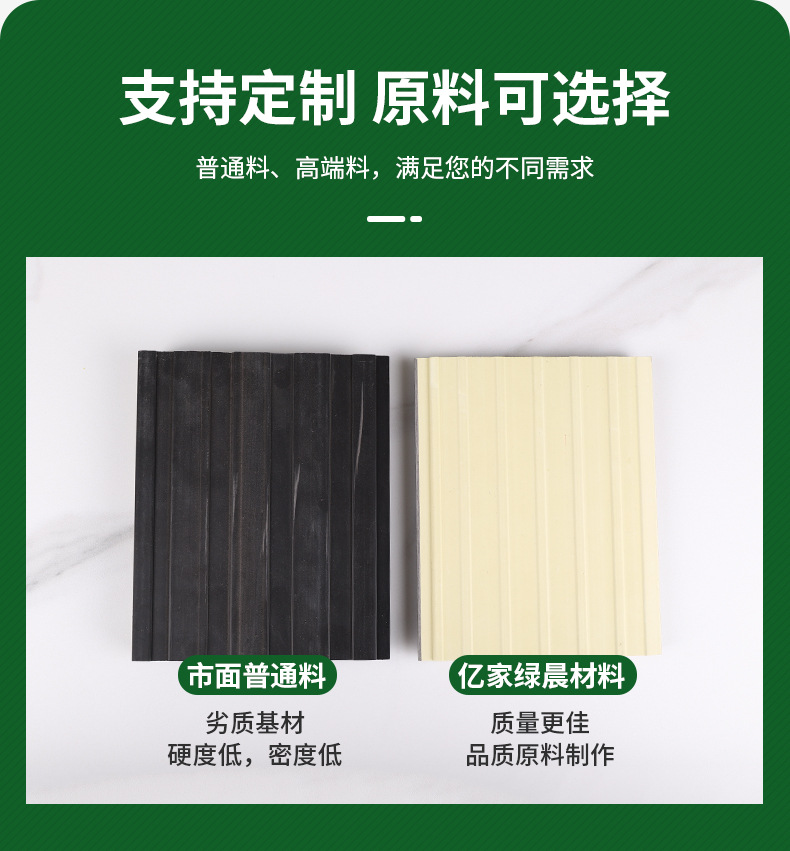 工厂批发150A护墙板竹木纤维长城板工装酒店别墅工程格栅墙板详情12