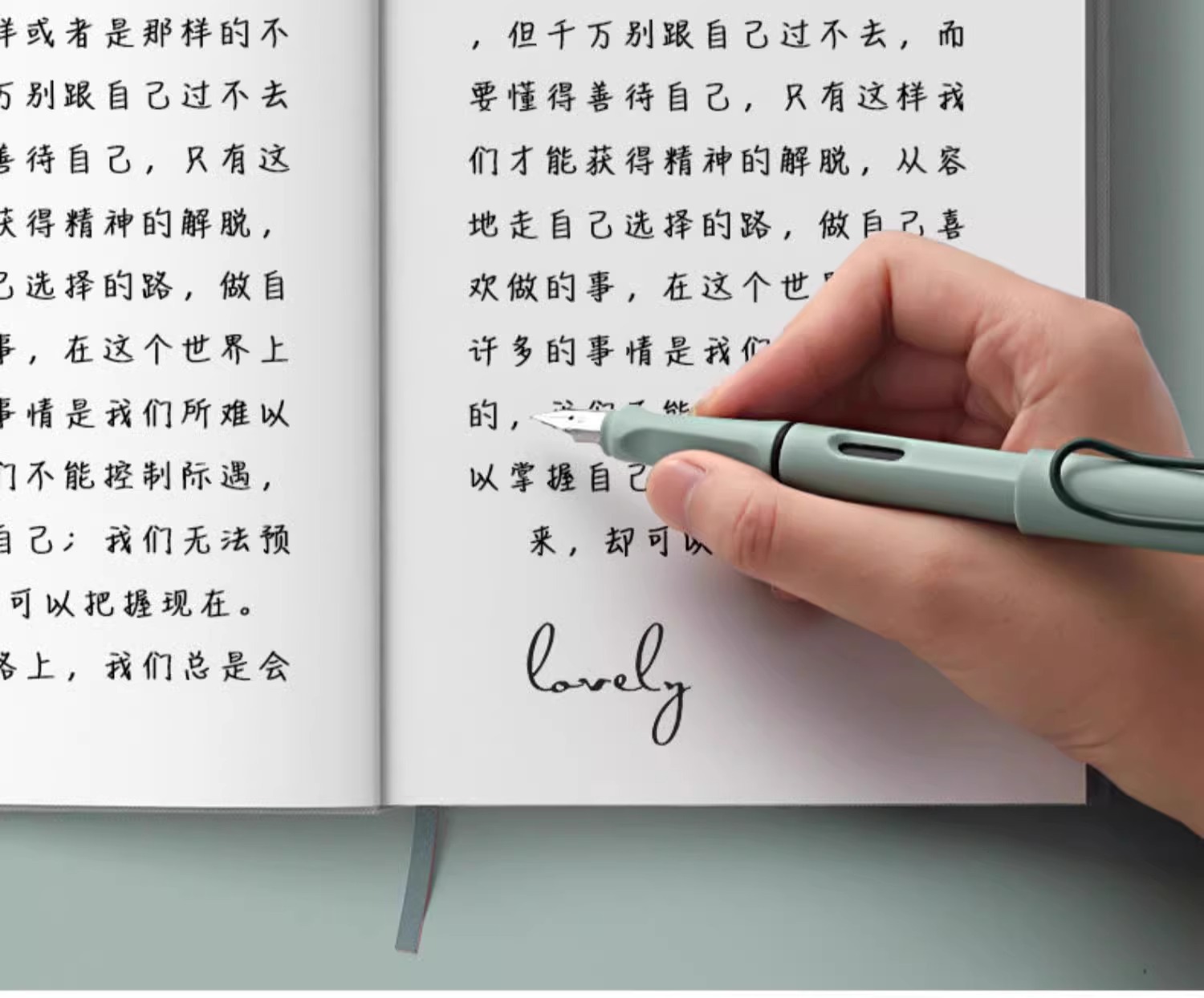 莫兰迪色系钢笔签字笔练字正姿复古色书法笔硬笔初学者可替换墨囊详情15