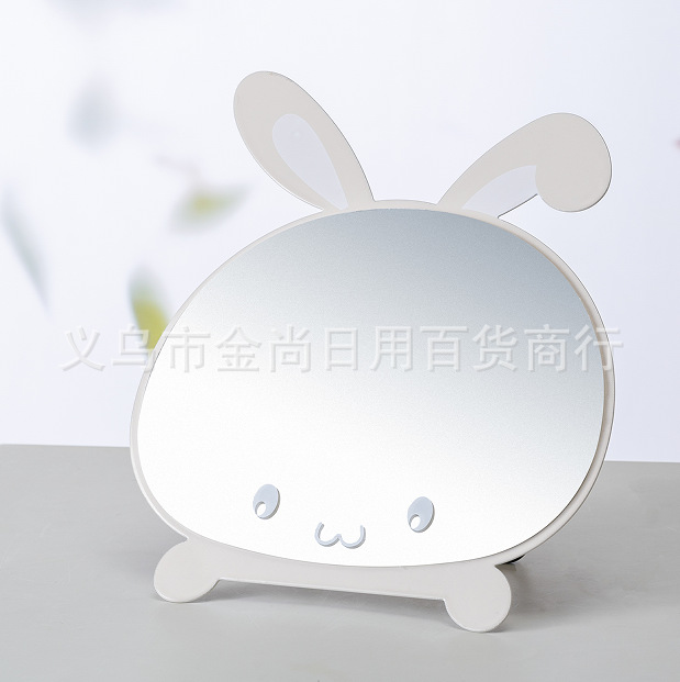 可爱创意铁艺镜子玻璃镜片化妆镜纸盒化妆盒高清单面镜子玻璃镜片详情4