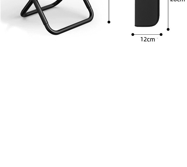 Pen case folding stool, pen case small stool, camping chair, fishing chair, multi-functional portable handbag chair, folding chair wholesale pic 12