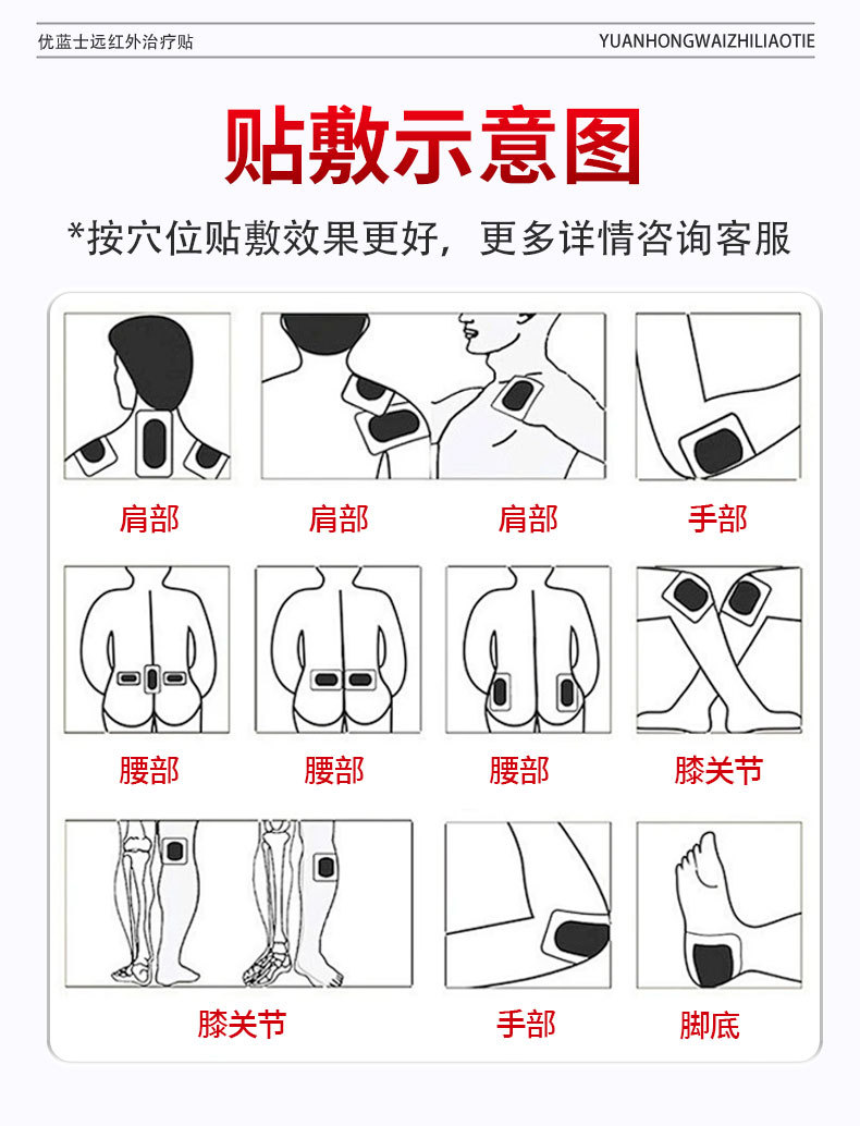 远红外治疗贴颈椎腰椎痛风滑膜炎爆款厂家现货批发抖音快手同款详情8