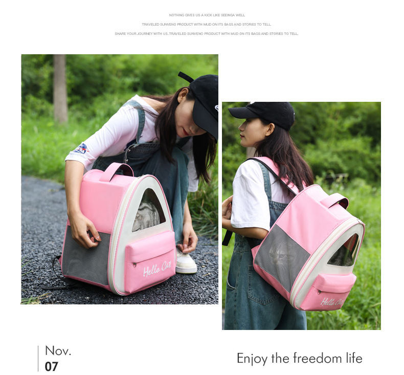 Puppy backpacks, pet bags, multi-color and versatile outdoor cat bags, wholesale cat bags, pet backpacks pic 13