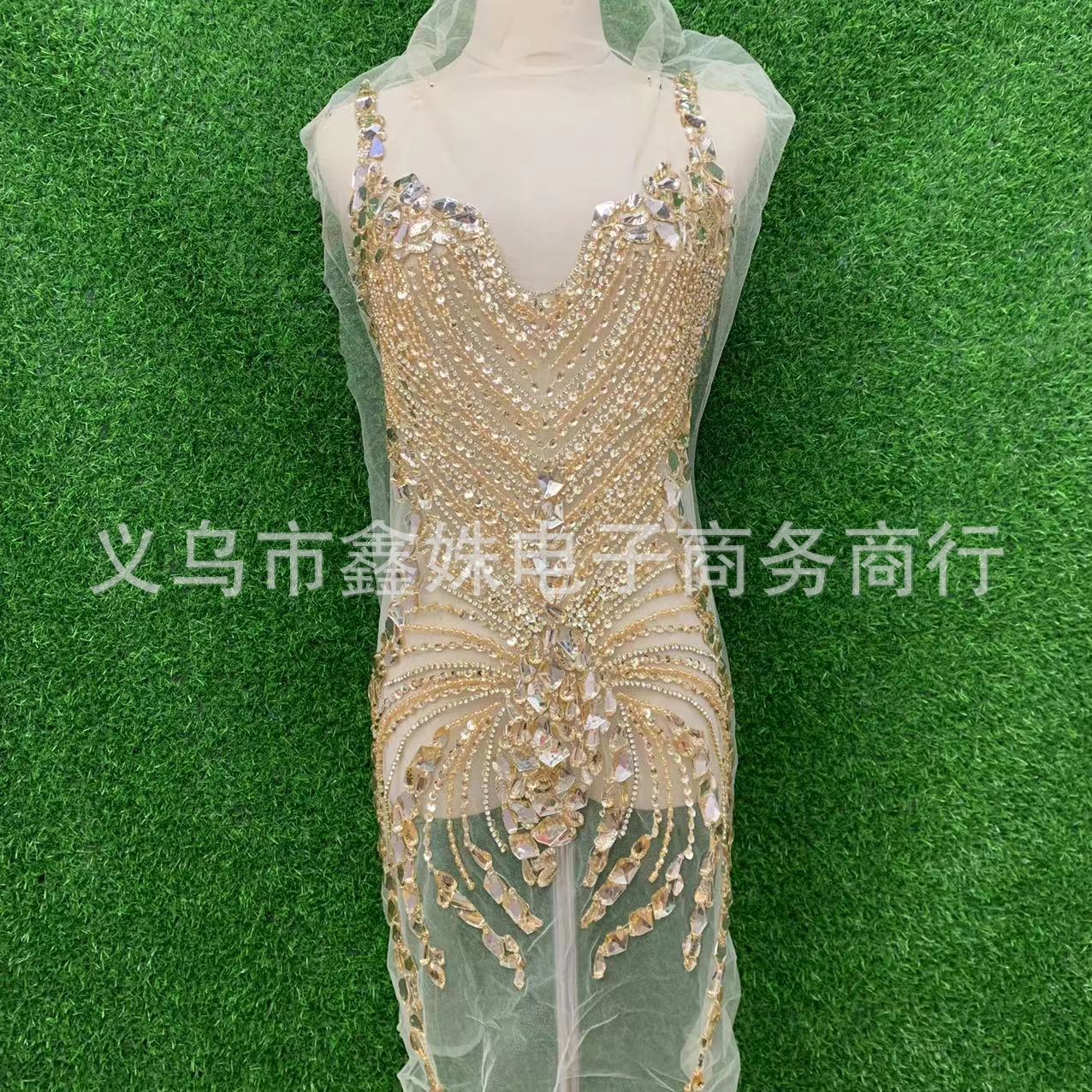 纯手工超大奢华亮片烫钻重工花片服装装饰配件详情2