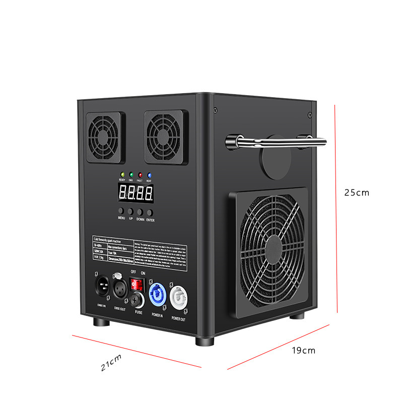 跨境品质舞台电子冷火花特效机烟花机DMX512婚庆婚礼派对酒吧演出生日聚会电子效果氛围礼花机喷泉瀑布冷火焰机工厂详情9