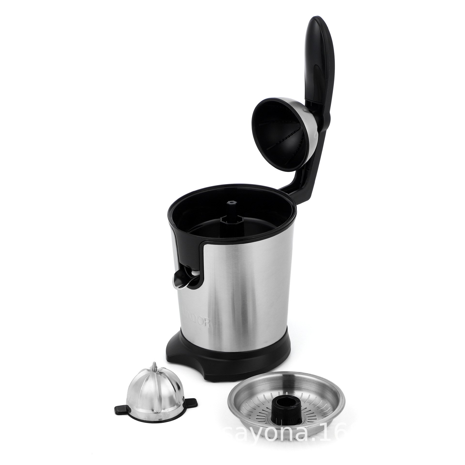 American standard 110V stainless steel hand-pressed electric lemon machine, household multi-functional fruit pulp and juice separator pic 6