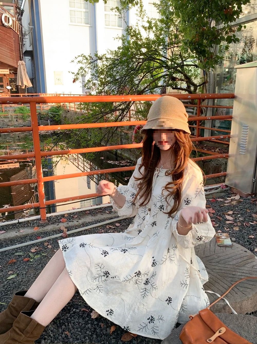 法式复古重工刺绣出游度假连衣裙夏季新款甜美流苏娃娃裙女详情10