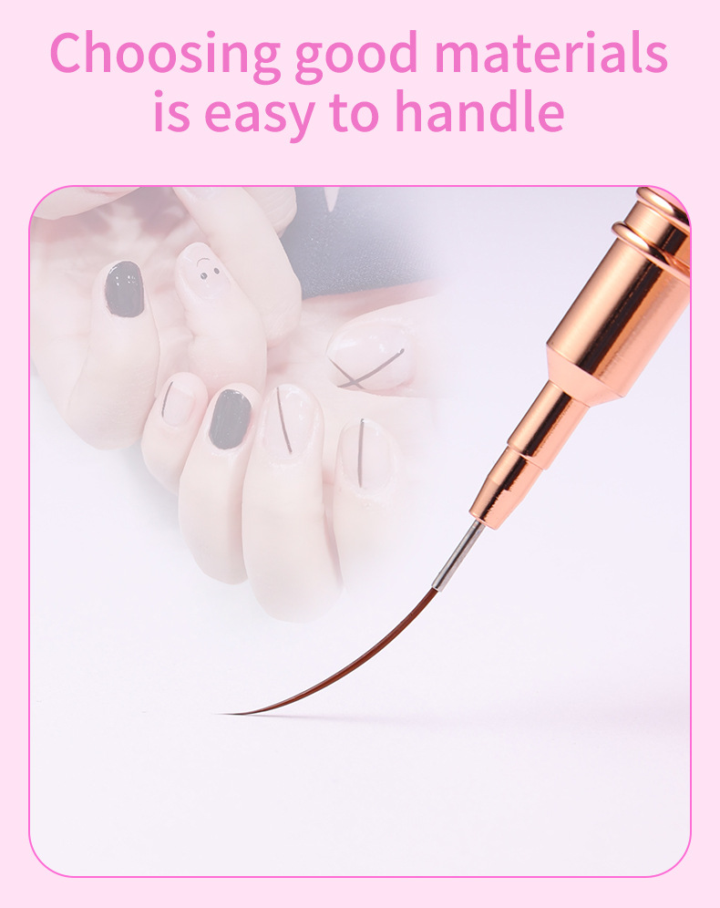 美甲拉线笔细美甲彩绘笔画花细勾线笔批发美甲用品美容护肤彩妆工具详情6