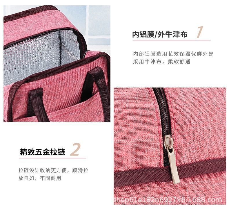 饭盒手提包保温袋铝箔加厚便当袋饭盒袋学生医院带饭包大号上班族详情16