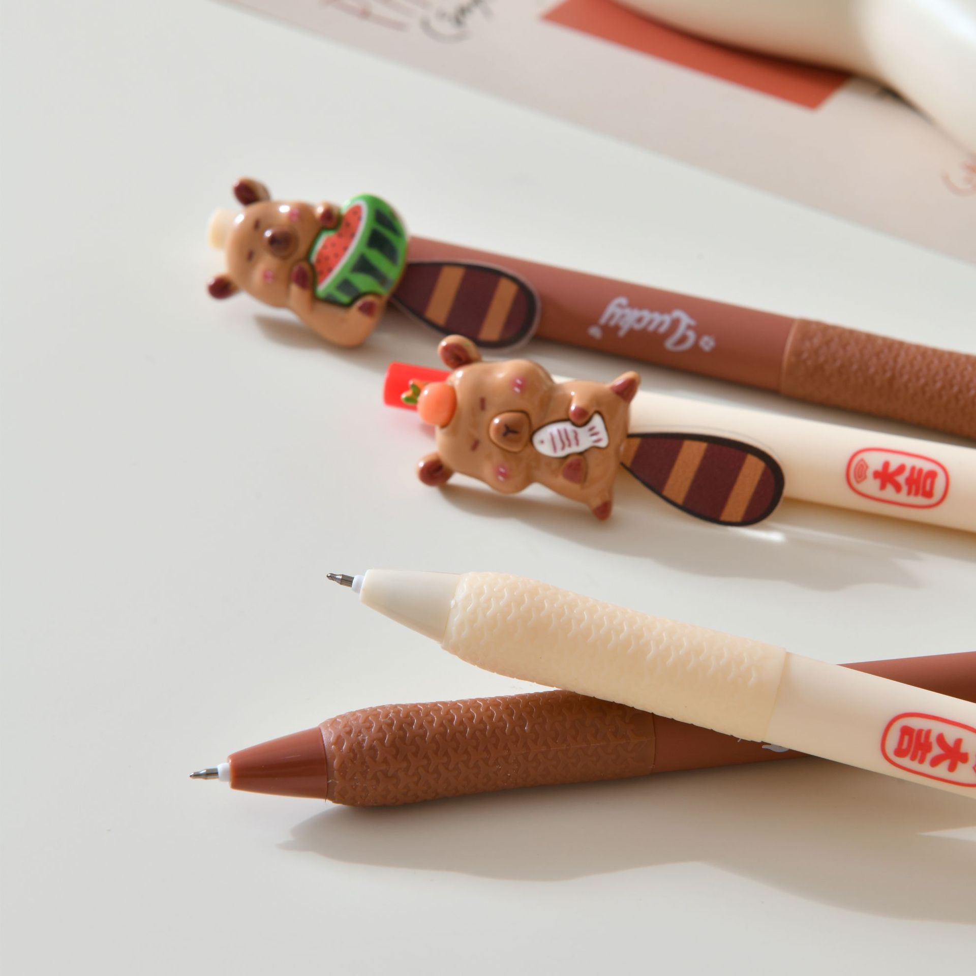 Wholesale of new Kapipala tail-shaking press gel pen 0.5mm anti-slip grip quick-drying creative stationery pic 11